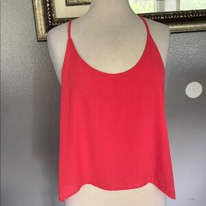 Ambiance Bright Orange-Red Spaghetti Strap Camisole